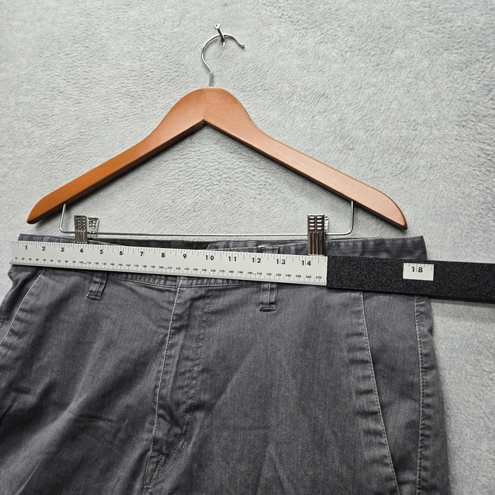 Volcom Men Shorts 36 Gray Embroidered Chino Twill 11